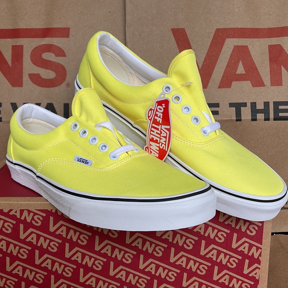 Vans Era Neon Lemon Tonic/True White sneakers Men’s - Picture 5 of 16